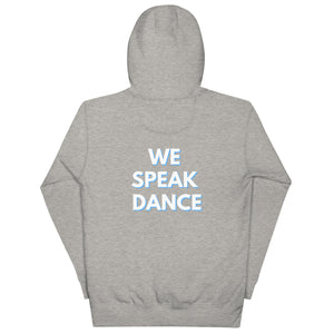 
                  
                    DFD White Logo Dance Specialist & We Speak Dance Hoodie
                  
                