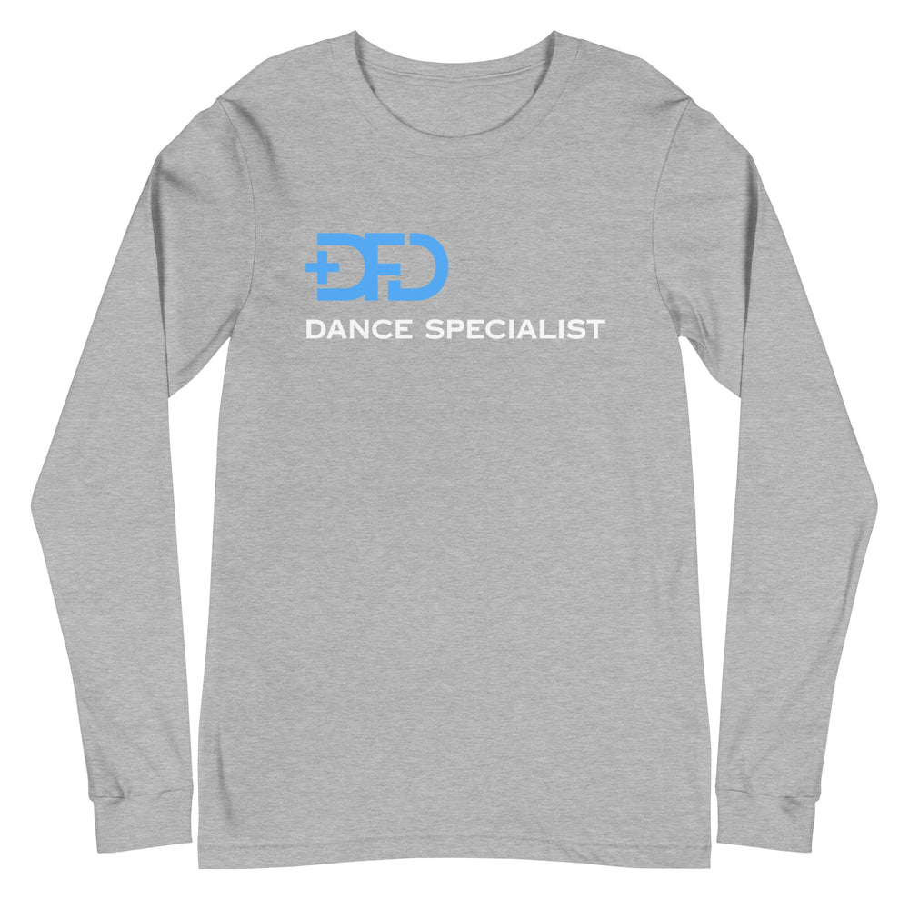 
                  
                    DFD Blue & White Logo Dance Specialist - Versatile Long Sleeve Tee
                  
                